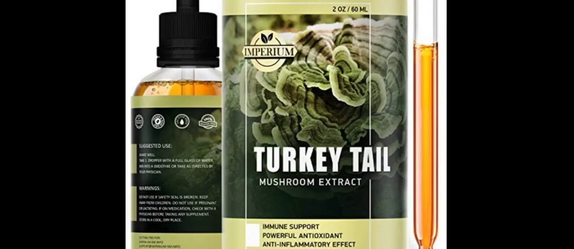 Turkey Tail Mushroom Supplements - Comprehensive Immune System Support & Mood Improvement - Org...