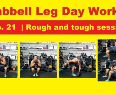 Leg day with free weights and bands Ep. 21  | Rough and tough session