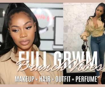 FULL GRWM..BRUNCH VIBES! MAKEUP + HAIR + OUTFIT + PERFUME | DANA ALEXIA