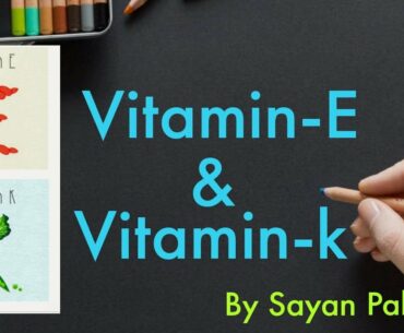 Vitamin E || Vitamin K || active form, functions, RDA, sources, deficiency manifestation || Bengali
