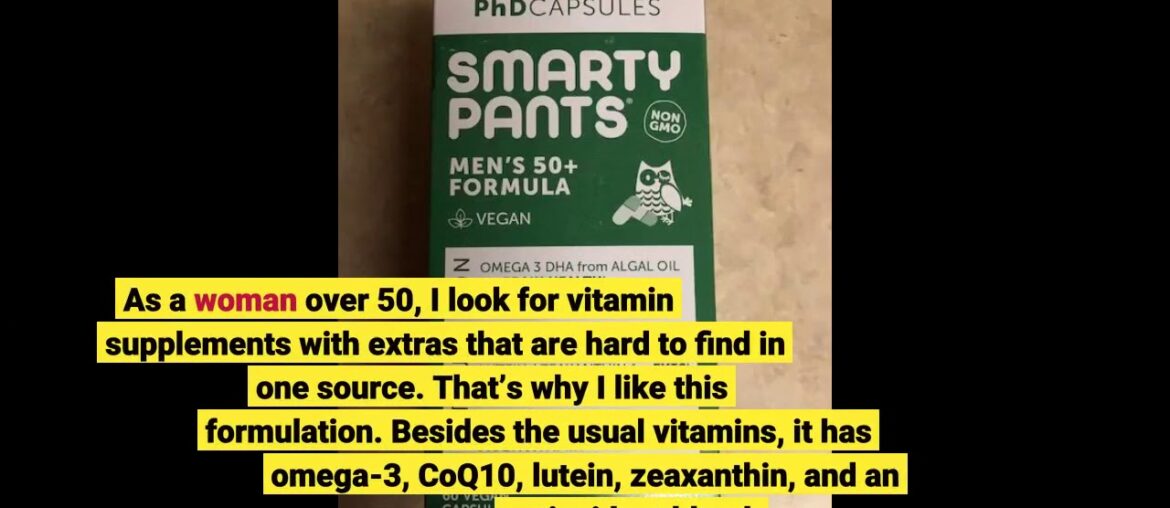 SmartyPants Women's Masters 50+ Multivitamin: Vitamin C, D3 & Zinc for Immunity, Lutein/Zeaxant...