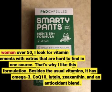 SmartyPants Women's Masters 50+ Multivitamin: Vitamin C, D3 & Zinc for Immunity, Lutein/Zeaxant...