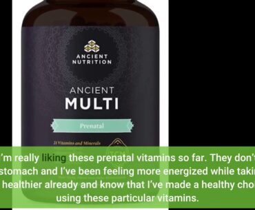 Review: Ancient Multi Prenatal - Pregnancy Multi Vitamin & Immune Support, Adaptogenic Herbs, G...