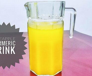 Pineapple, Turmeric, ginger Juice recipe.