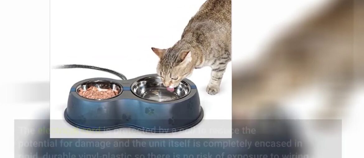 K&H Manufacturing Thermo-Kitty Cafe Heated Food & Water Bowl