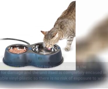 K&H Manufacturing Thermo-Kitty Cafe Heated Food & Water Bowl