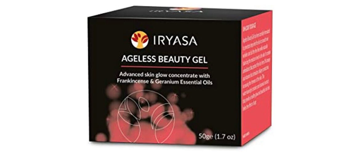 Slide Iryasa Ageless Beauty Gel - Anti Aging Moisturizer for Face with Natural Vitamin C - Vegan Fa