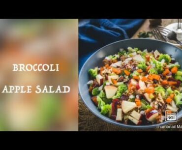 Immune System boosting recipe||Broccoli Apple Salad(Healthy and Vegan)||Amal khan||