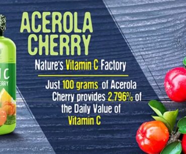 NATURELO Vitamin C with Organic Acerola Cherry and Natural Citrus Bioflavonoids - Whole Food Ve...