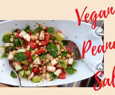 Vegan Peanut Salad. Vegan Summer Salad. Rich In Vitamins & Minerals Salad for All.