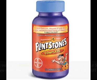 Flintstones Sour Gummies Kids Vitamins, Gummy Multivitamin for Kids with Vitamins A, B6, B12, C...