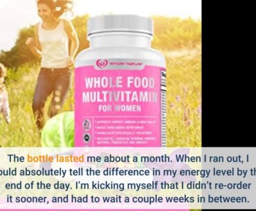 WHOLE NATURE Whole Food Multivitamin for Women - with B12 Methyl Folate, Womens Multi Vitamin M...