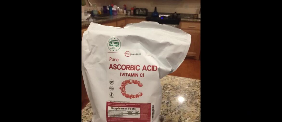 Pure Ascorbic Acid Powder (Water Soluble Vitamin C Powder), 1 KG (2.2 Pounds), Immune Vitamins...