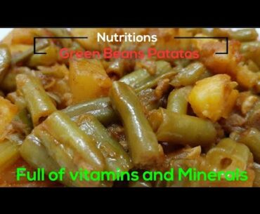 Nutrition Green Beans and Patatos recipe | Full of vitamins, Minerals and rich in Fibar | Ranimoni |