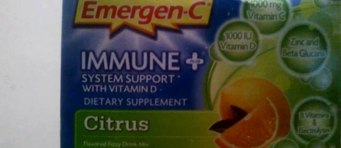 Myotcstore.com Review on Alacer Emergen C Immune Plus Vitamin D, Citrus Flavor - 30 Ea