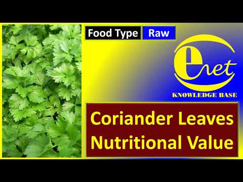 Coriander Leaves Nutritional Value