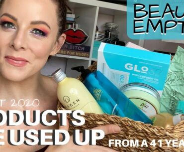 PRODUCT EMPTIES | Beauty Products I've used up | UK Faves for 40 plus | AUGUST 2020