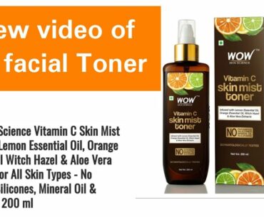 Review of WOW Vitamin c Mist Facial Toner ||No Sulphate ,No Parabin| Vitamin C, lemon essential oil,