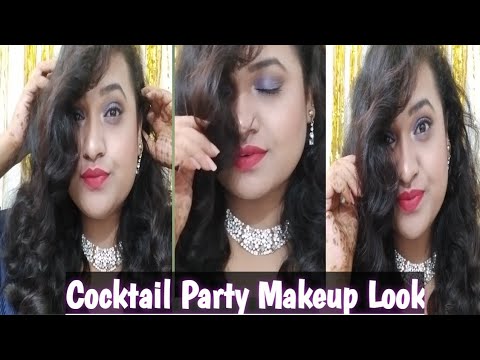 Swiss Beauty One Brand Makeup Look + Cocktail Blue Bold Makeup Look || Creative Yamini