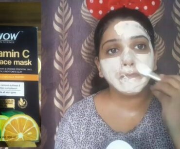 *NEW* WOW Skin Science Vitamin C Glow Clay face Mask Review in hindi |  glam shruti