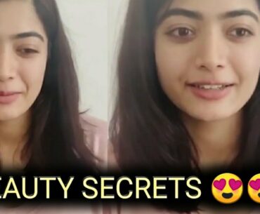 Rashmika Mandanna  beauty secrets / Honey_n_beauty Thank you sir much  sending them for across