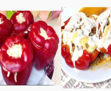 How to Make Baked Stuffed Bell Peppers | Keto Friendly | CUISINES AND WELLNESS