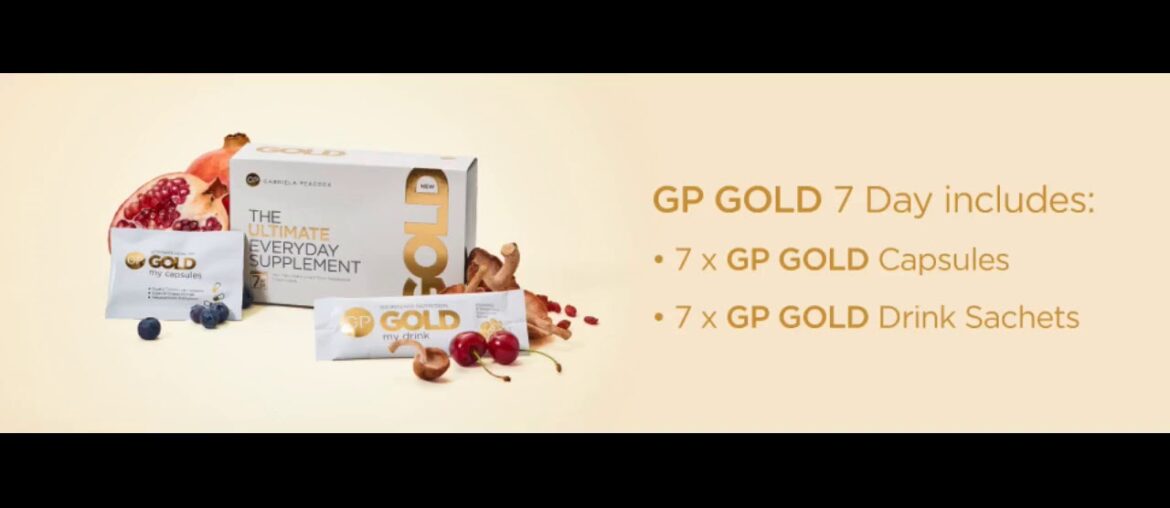 Gabriela Peacock Nutrition Gold Ultimate Everyday Supplement  7 Day Kit