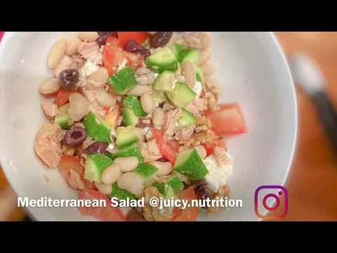 MEDITERANEAN BEAN SALAD// Juicy Nutrition