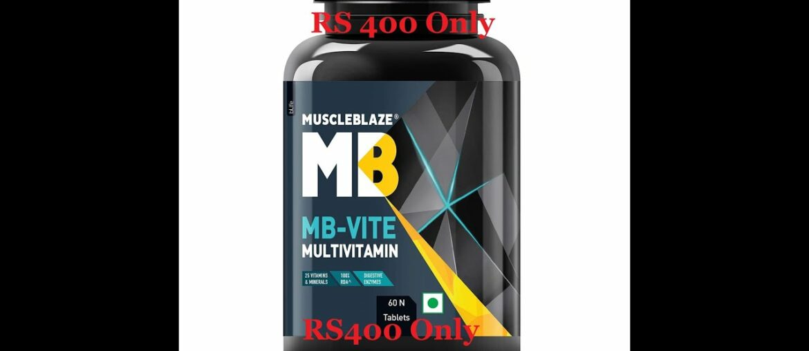 MuscleBlaze MB- Vite Multivitamin with Immunity Boosters-100% RDA Vitamin C, D, Zinc,