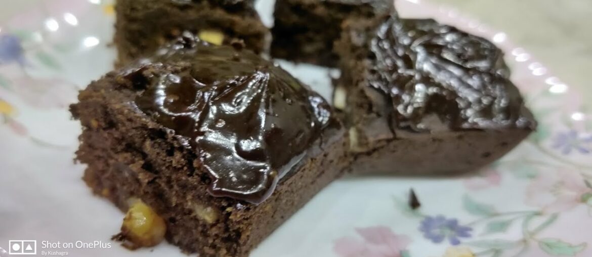 Nutrition overloaded RAGI BROWNIES - with nuts, flax seeds & Peanut Ganache (GLUTEN FREE & VEGAN)