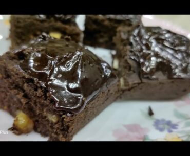 Nutrition overloaded RAGI BROWNIES - with nuts, flax seeds & Peanut Ganache (GLUTEN FREE & VEGAN)