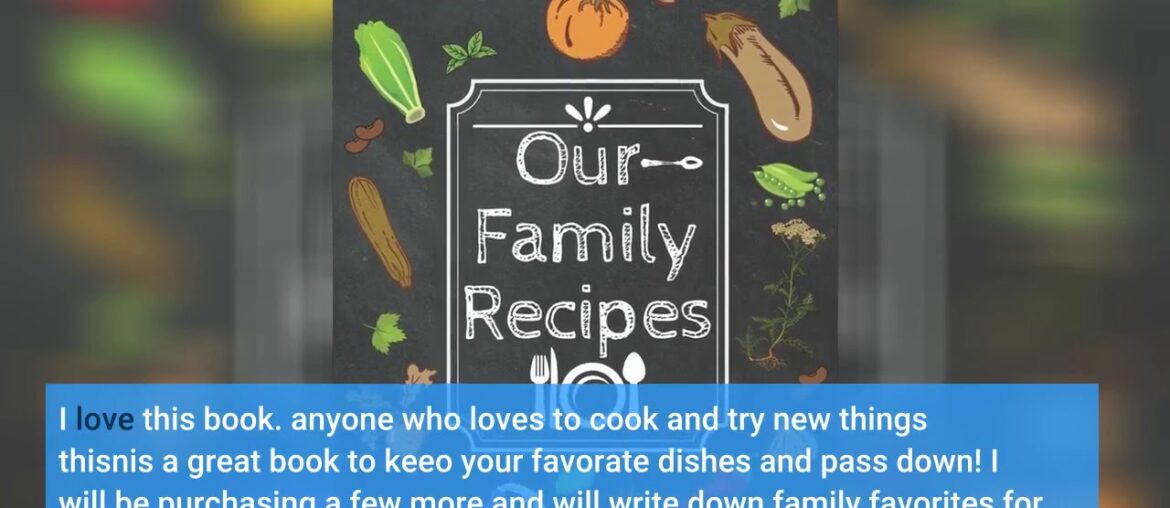 Recipe Keepsake Book - Favorite Family Recipes