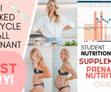 How I tracked my fertility to fall pregnant fast | Prenatal supplements, nutrition, OPKs, apps, BBT