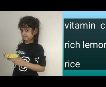 Vitamin C rich lemon rice (nimmakaya pulihora) by Neha Aaradhya