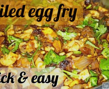 BOILED EGG FRY||EGG RECIPES||INDIAN RECIPES||SIMPLE RECIPES||EASY RECIPES