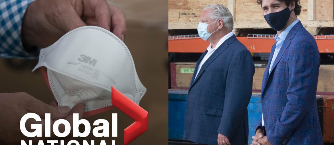 Global National: Aug. 21, 2020 | Federal, Ontario governments investing in Canadian-made PPE