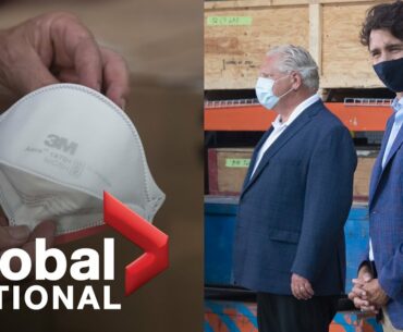 Global National: Aug. 21, 2020 | Federal, Ontario governments investing in Canadian-made PPE