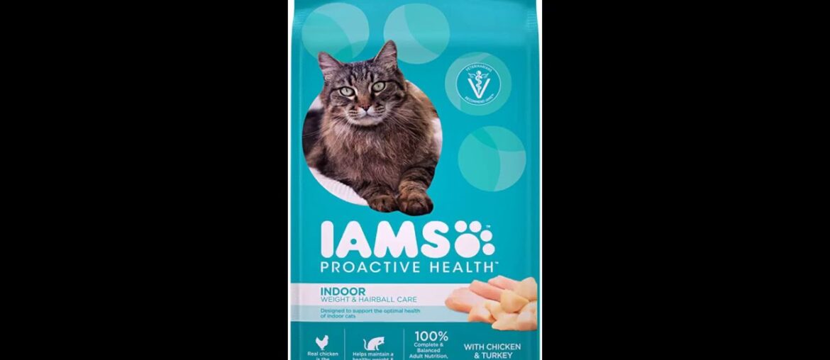 IAMS PROACTIVE HEALTH Adult Indoor Weight & Hairball Care Dry Cat Food with Chicken & Turkey, 3...