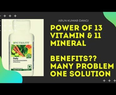 Nutrilite Daily Multivitamin & Multimineral- Drastically change your many health problems.