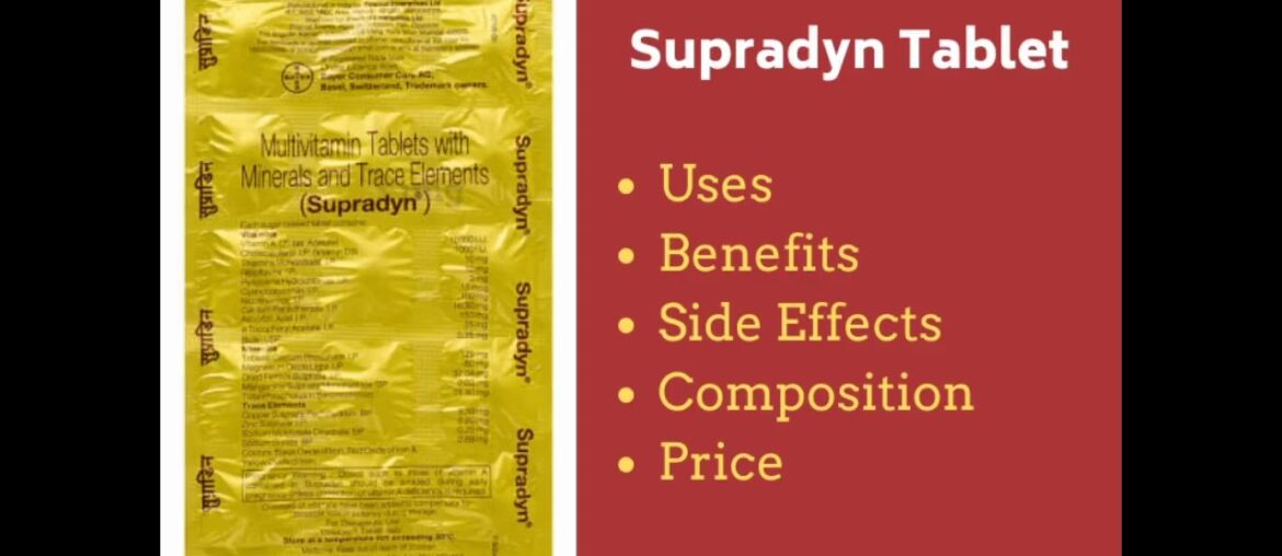 Supradyn Tablet || Use ,side effect, || multivitamin tablet