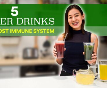 5 Super Drinks to BOOST Immune System (Drink every morning!) | Joanna Soh