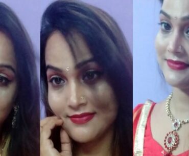 #Reddressmakeuplook #easymakeuplook #Risnadevtwalvlog Red Dress Makeup Look