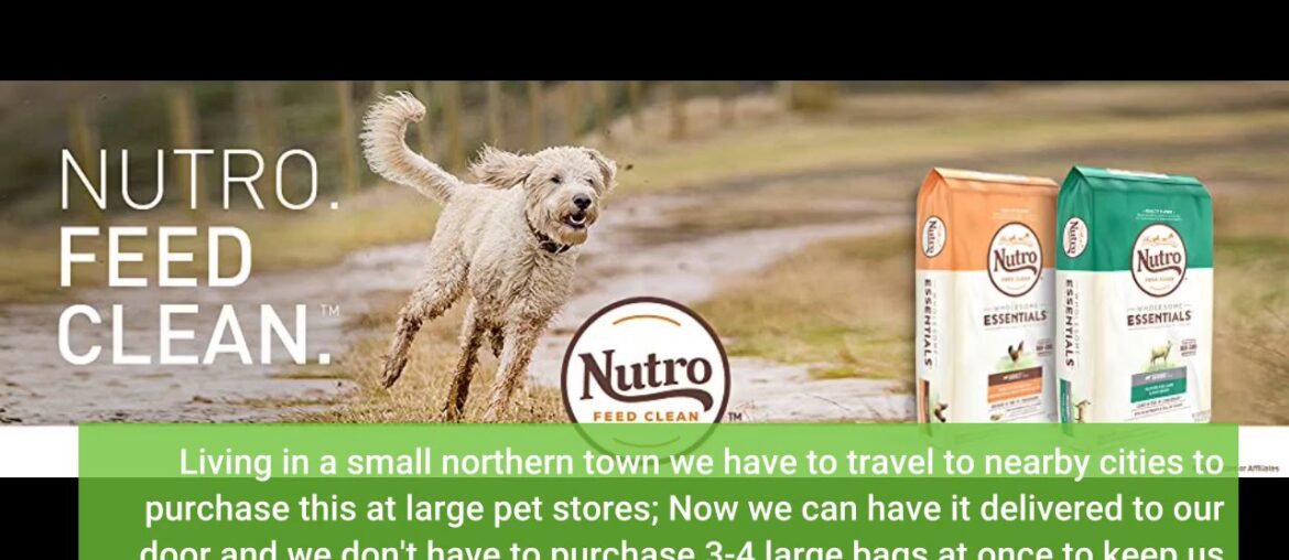 NUTRO WHOLESOME ESSENTIALS Adult Large Breed Dry Dog Food Farm-Raised Chicken, Brown Rice & Swe...