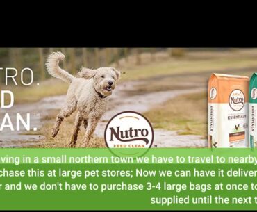 NUTRO WHOLESOME ESSENTIALS Adult Large Breed Dry Dog Food Farm-Raised Chicken, Brown Rice & Swe...