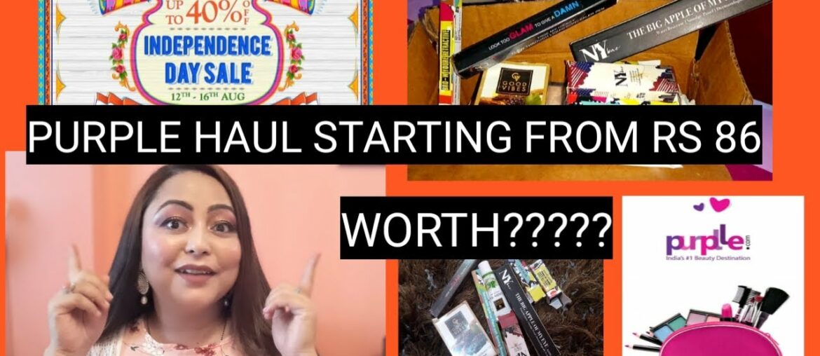 Purple Haul  2020 llAffordable makeup haulllCheapest makeup productslllife meh fun with San Raill