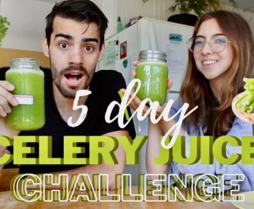 5 DAYS OF DRINKING CELERY JUICE (every morning) getting all the vitamins & nutrients (juice cleanse)