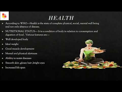 Chapter 4 FOOD,NUTRITION AND HEALTH Class IX Home Science Lectures By Divya Gulati