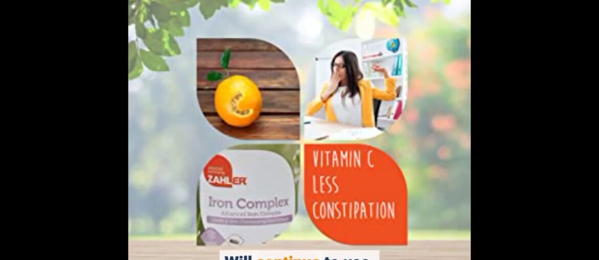 Zahlers Iron Complex, Complete Blood Building Iron Supplement, Iron Pills with Vitamin C, Koshe...