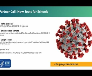 CDC COVID-19 Partner Update: New Tools for Schools