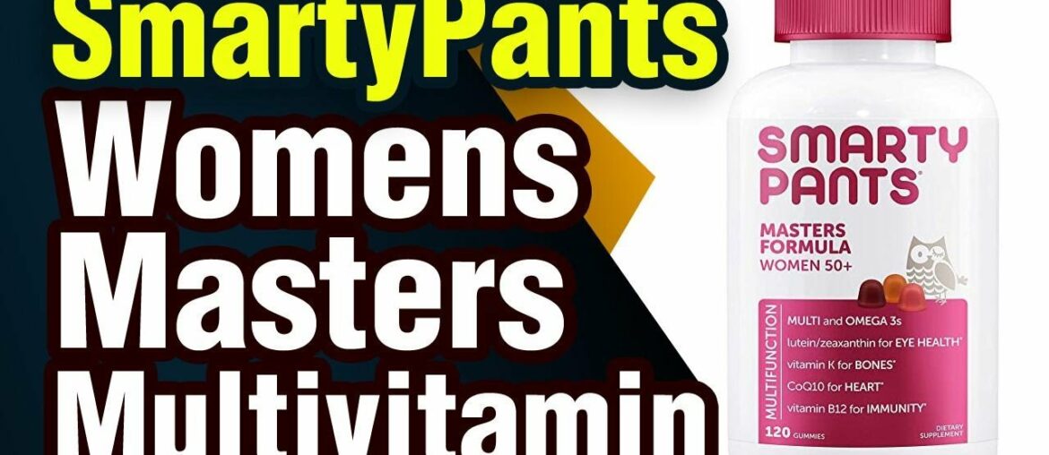 SmartyPants Women's Masters 50+ Multivitamin: Vitamin C, D3 & Zinc for Immunity, Omega 3 F